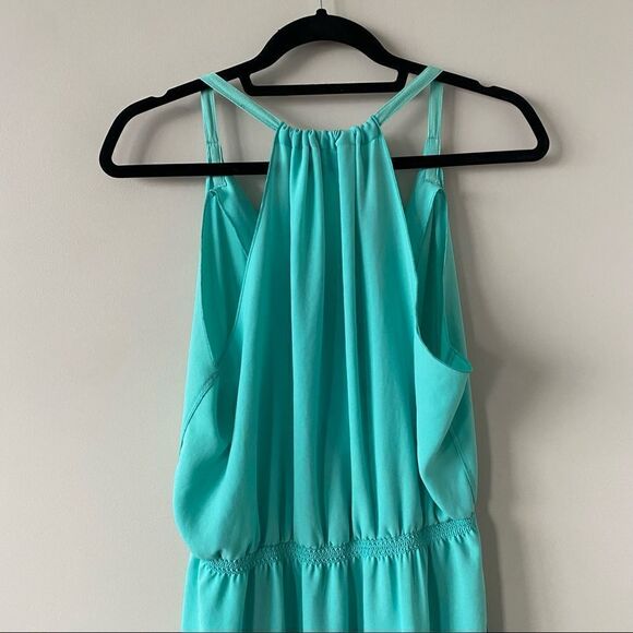 ARITIZA “Taleen” Teal/Turquoise Wrap Front Dress - Picture 6 of 13